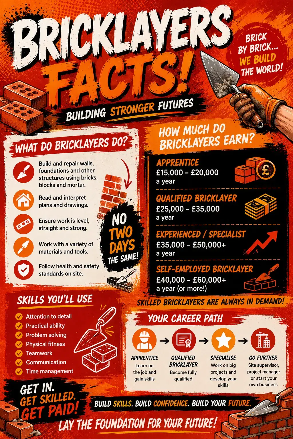 Bricklayers Facts Poster