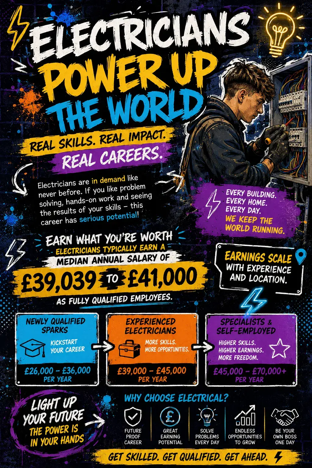 Electricians Facts Poster